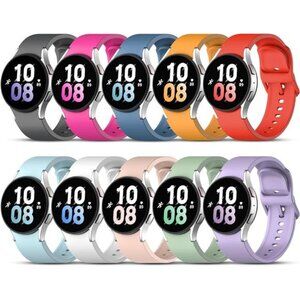 10 Pack No Gap Band Compatible with Samsung Galaxy Watch 7/FE/ 6/5/4 40mm 44mm